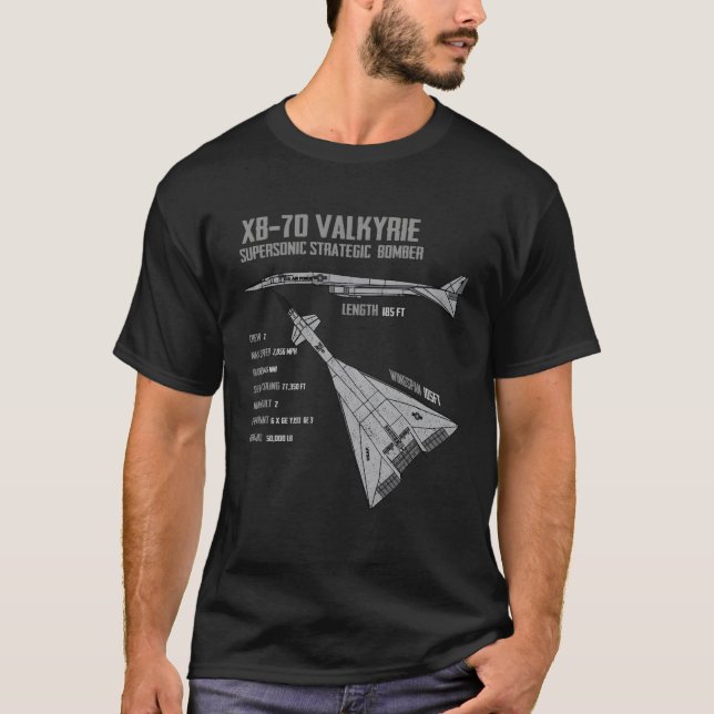 Xb-70 Valkyrie T Shirt (Framsida)