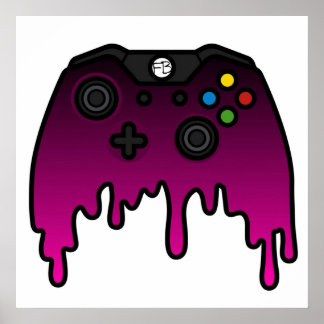 XBOX-styrenhet för rosa Phase-hämtning Poster