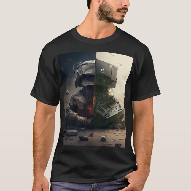 Xbox vs PlayStaytion T Shirt (Framsida)