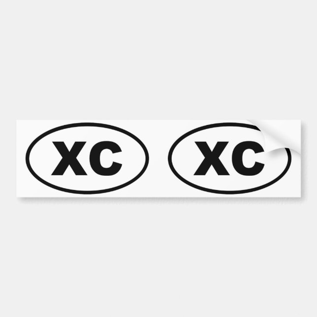 XC-Cross country Bildekal (Framsidan)
