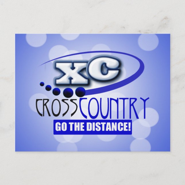 XC-CROSS COUNTRY GÅ AVSTÅND VYKORT (Framsida)