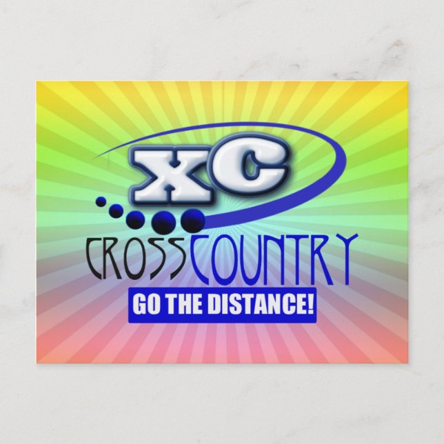 XC-CROSS COUNTRY GÅ AVSTÅND VYKORT (Framsida)