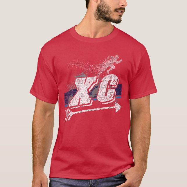 XC Cross Country Runner Open Air Individualeam Spo T Shirt (Framsida)