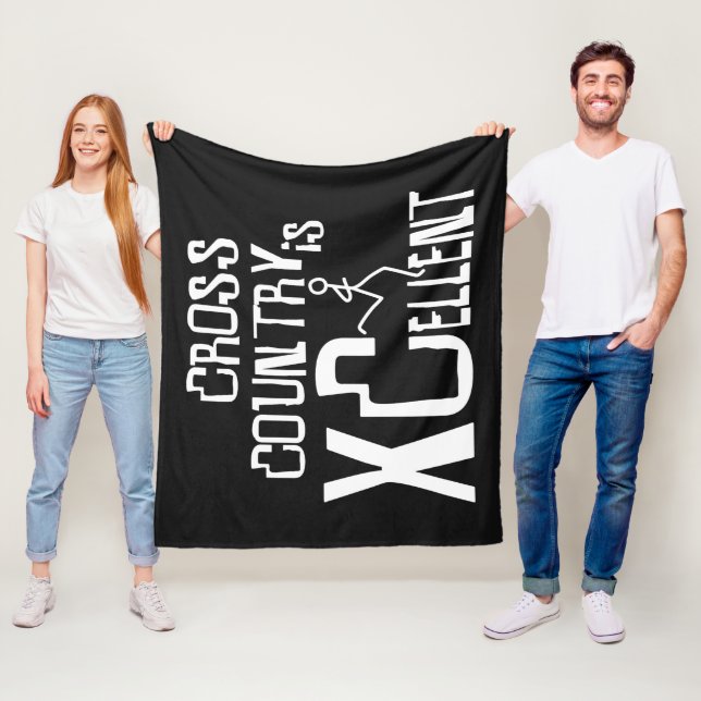 XC Cross country som kör XCellent © Fleecefilt (På plats)