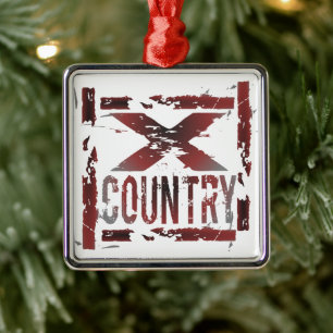 XC Cross country Springer Julgransprydnad Metall