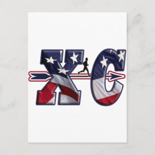 XC CROSSA COUNTRY USA FLAGGA HAR BLIVIT VYKORT