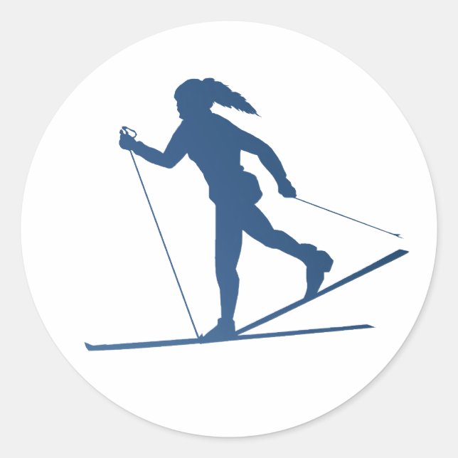 XC-etikett Runt Klistermärke (Framsida)