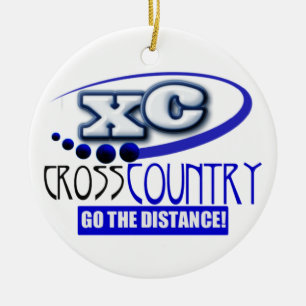 XC GÅR DEN CROSSA COUNTRY MOTTOPRYDNADEN FÖR JULGRANSPRYDNAD KERAMIK