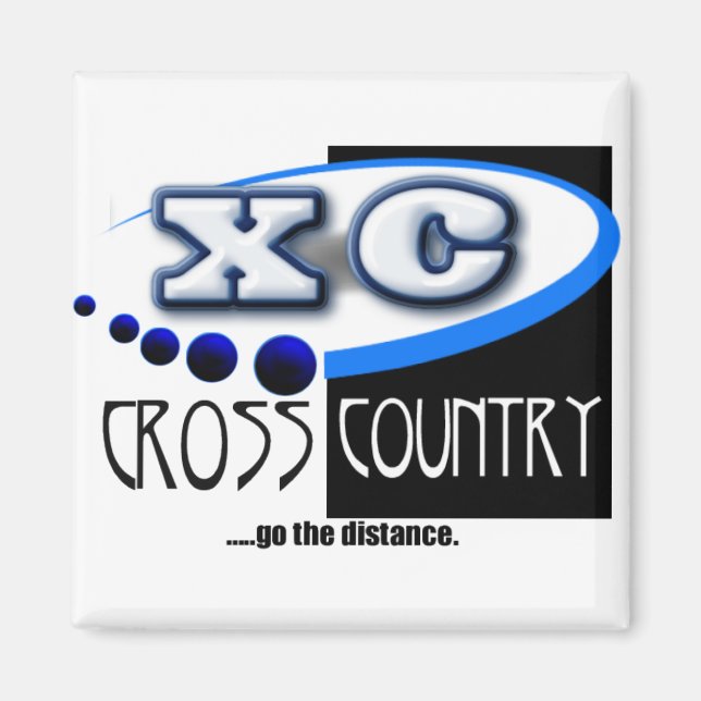 XC MOTTO - Avstånd - CROSST COUNTRY Magnet (Framsidan)