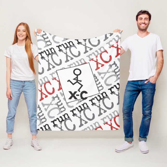 XC Springa - Cross country körning Fleecefilt (På plats)