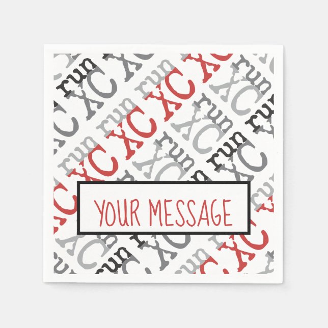 XC Springa - Crossa country Pappra blöjor Pappersservett (Framsidan)