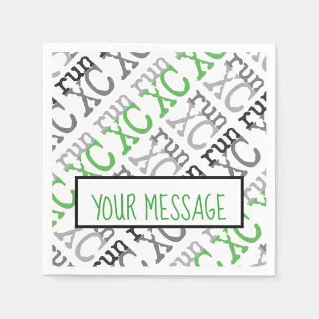 XC Springa - Crossa country Pappra blöjor Pappersservett (Framsidan)