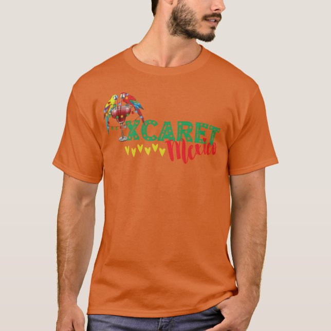 Xcaret Park Meico Xcaret Meico Bird roligt T Shirt (Framsida)