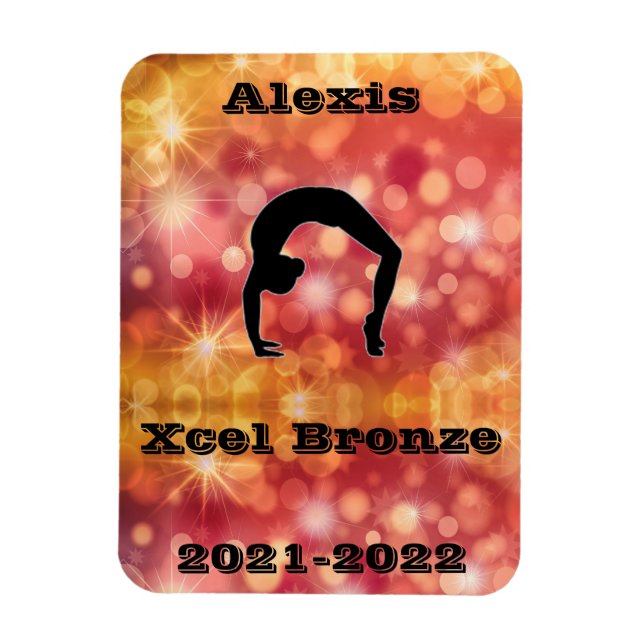 Xcel Bronze Gymnastics Magnet (Vertikal)