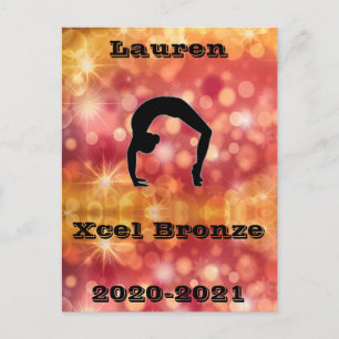 Xcel Bronze Gymnastics Vykort