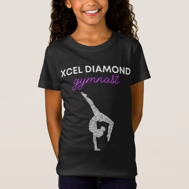 Xcel Diamond Gymnastics T-Shirt (Framsida)