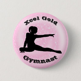 Xcel Guld Gymnast - Girls Gymnastics Button Knapp