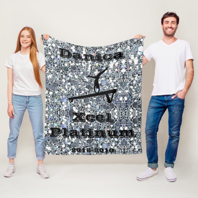 Xcel Platinum Gymnastics Anpassningsbar Fleece Bla (På plats)