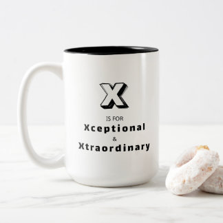 Xceptionell & Xtraordinär X - Personlig Lyx Två-Tonad Mugg