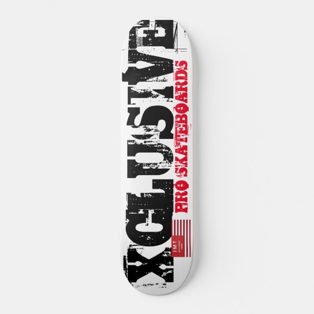 XCLUSIVE SKATEBOARDS/JMT USA MINI SKATEBOARD BRÄDA 18,5 CM (Framsida)