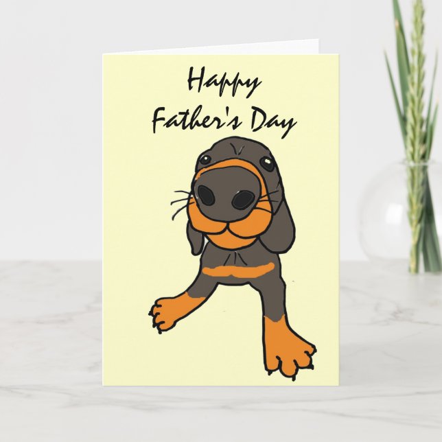 XD - Fars dag-kort för Rolig hund Tecknad Kort (Framsida)