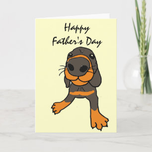 XD - Fars dag-kort för Rolig hund Tecknad Kort