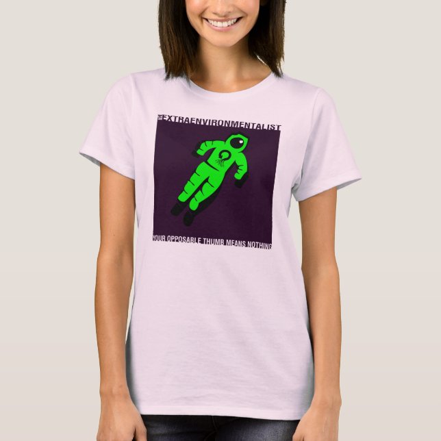 XE - motsatt tumme Tee Shirt (Framsida)