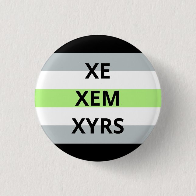 Xe-/Xem/XyrspronomenAgender emblem Knapp (Framsida)
