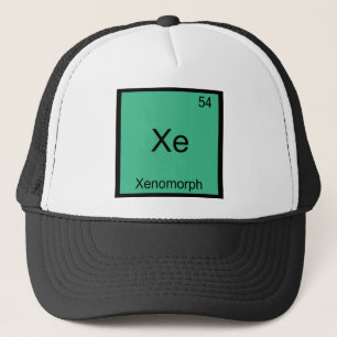 Xe - Xenomorph Rolig Kemiskt Elemente Symbol T-shi Keps