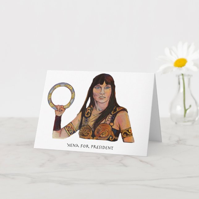 Xena for President Greeting Card Kort (Liten växt)
