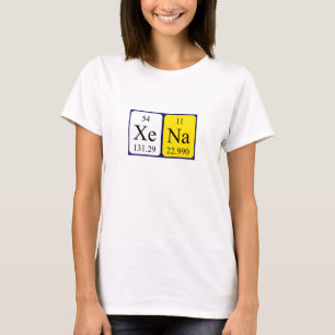 Xena Periodisk skjorta bord namn T-shirt