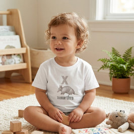 Xenarthra Bältdjur: Utbildande Vetenskapsalfabet T Shirt