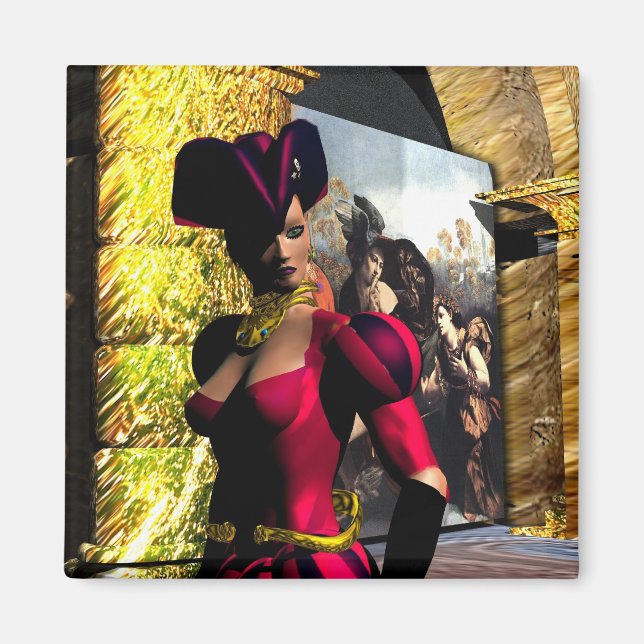 XENIA EXPLORES HYPERION S ORBITER MAGNET (Framsidan)