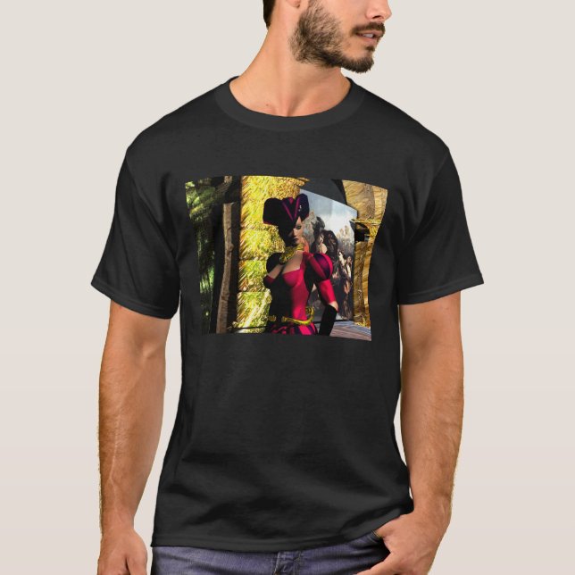 XENIA EXPLORES HYPERION S ORBITER T-SHIRT (Framsida)