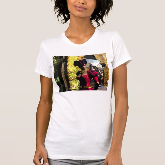 XENIA EXPLORES HYPERION S ORBITER TEE SHIRT (Framsida)