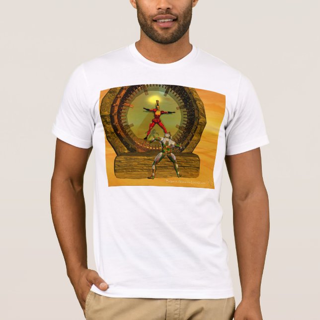 XENIA MEETS TITAN TEE SHIRT (Framsida)