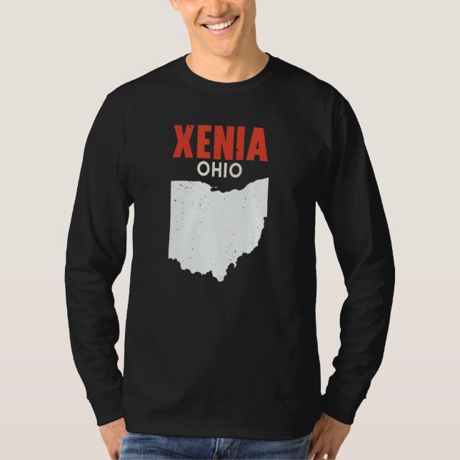 XENIA Ohio USA State America Travel Ohioan T Shirt (Framsida)