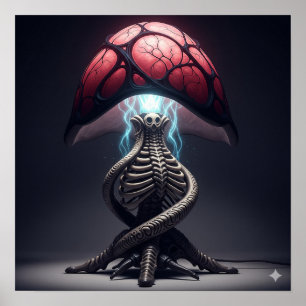 Xeno Art Bord Lamp Poster