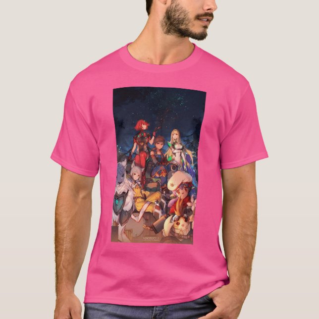 Xenoblade Chronicles 2 Group Video Game Art T Shirt (Framsida)
