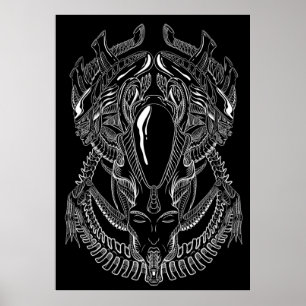 Xenomorph Alien HR Giger Poster