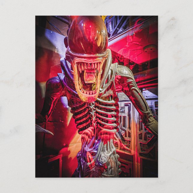 Xenomorph Alienstatyett Skräck Sci-Fi Samlarobjekt Vykort (Framsida)