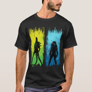 xenomorph vs yautja familj t shirt