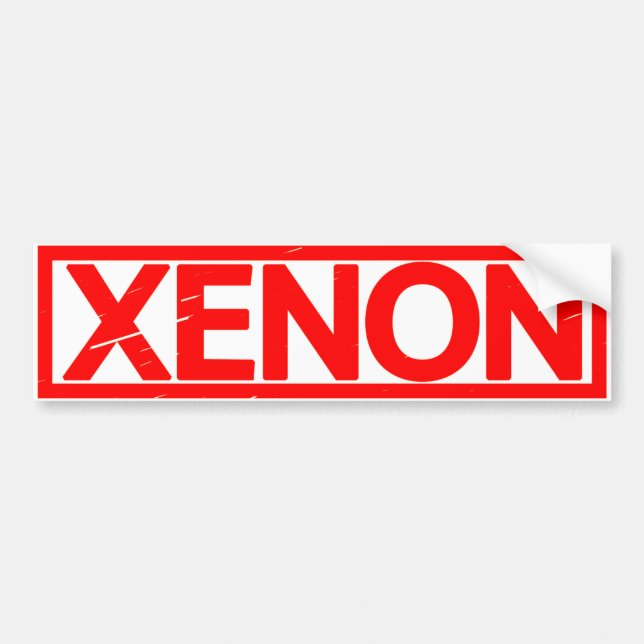 Xenon Frimärke Bildekal (Framsidan)