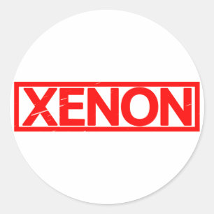 Xenon Frimärke Runt Klistermärke