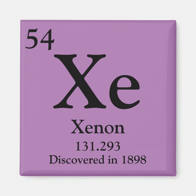 Xenon Periodic Bord Magnet (Framsidan)