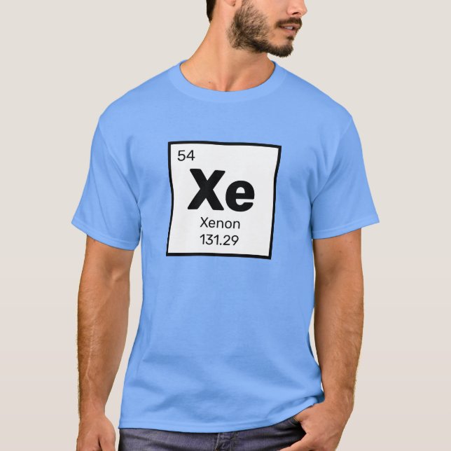 Xenon/Periodic Bord - Xe Inslag T-Shirt (Framsida)