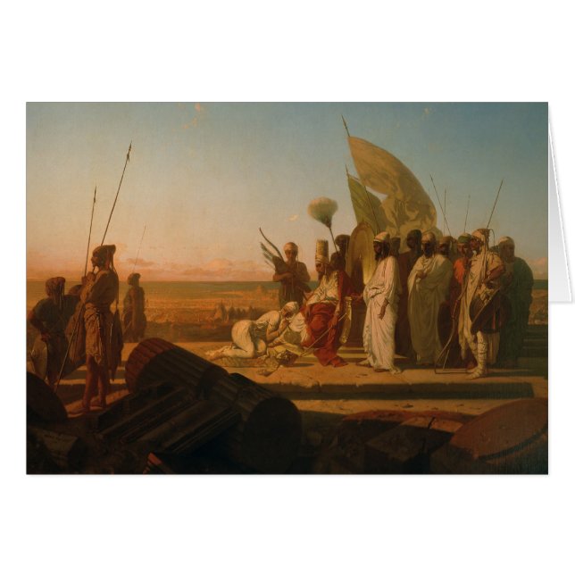 Xerxes på Hellesponten Hälsningskort (Framsidan Horizontal)