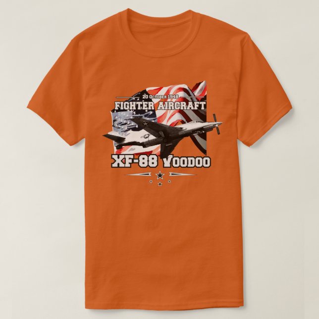 XF88 Voo-stridsflygplan T Shirt (Design framsida)