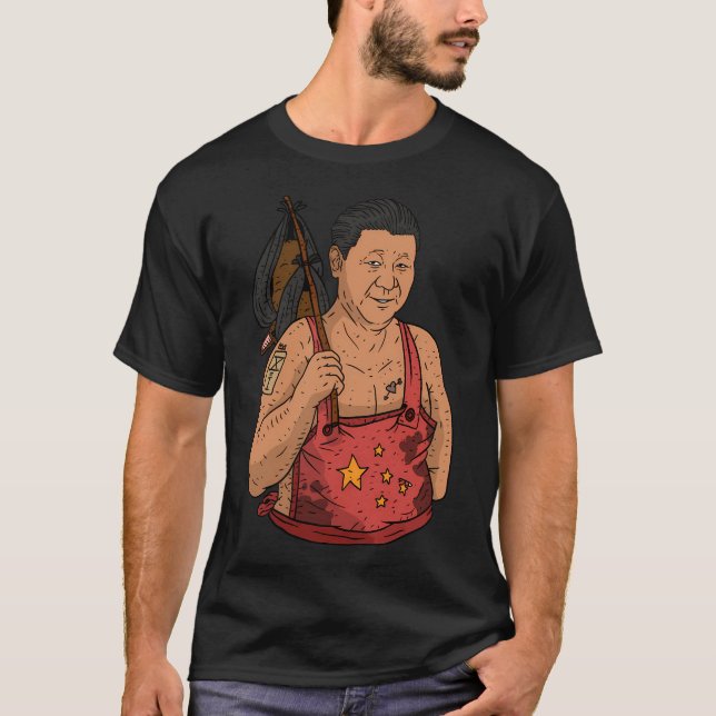 Xi Jinping den kinesiske ledaren som kokar upp Fla T Shirt (Framsida)