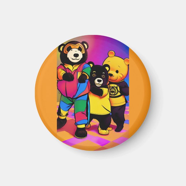 Xi Jinping vid Barnens Party Magnet (Framsidan)